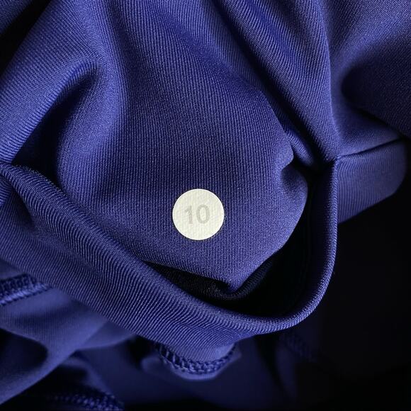 Lululemon SoulCycle Minimalist Crop Mesh Crisscross Strap Leggings Hero Blue - Picture 6 of 15